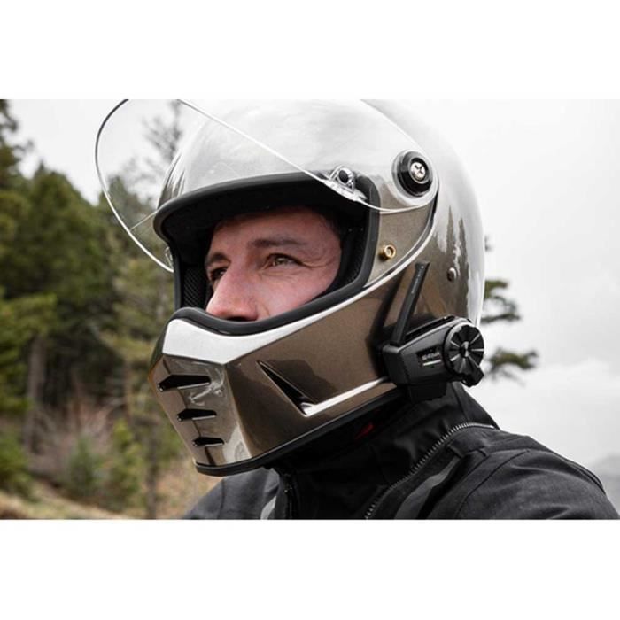 Sistema de comunicación en malla para motocicletas SENA SPIDER ST1 - Paquete doble negro