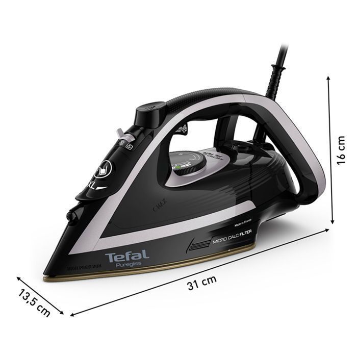 Plancha - TEFAL - FV8062 - 3000W - Suela de Durilium - Depósito de agua de 270ml