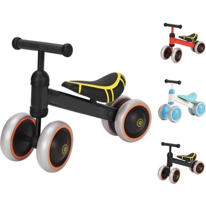 MENGDA Baby Balance Bike - Pedal-Free Bicycle for Babies 10-36 Months - Children's Toy - Black