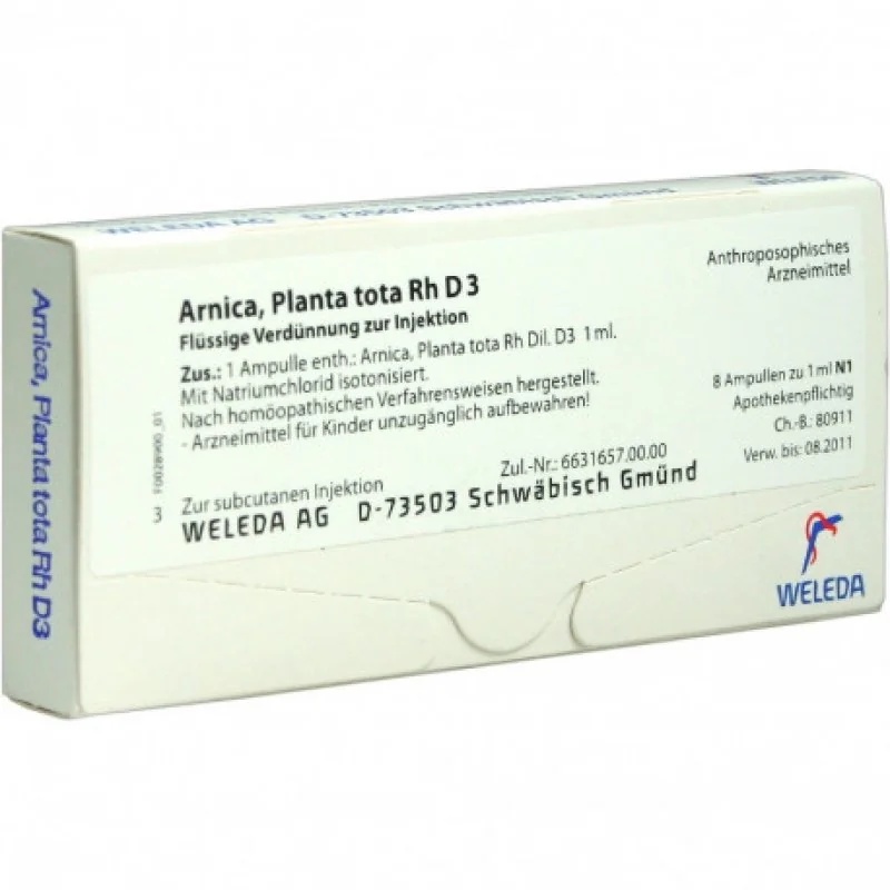 WELEDA Weleda Arnika Pt D3 8 flacons de 1 ml