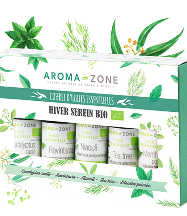 Coffret huiles essentielles Coffret 5 huiles essentielles Hiver serein BIO