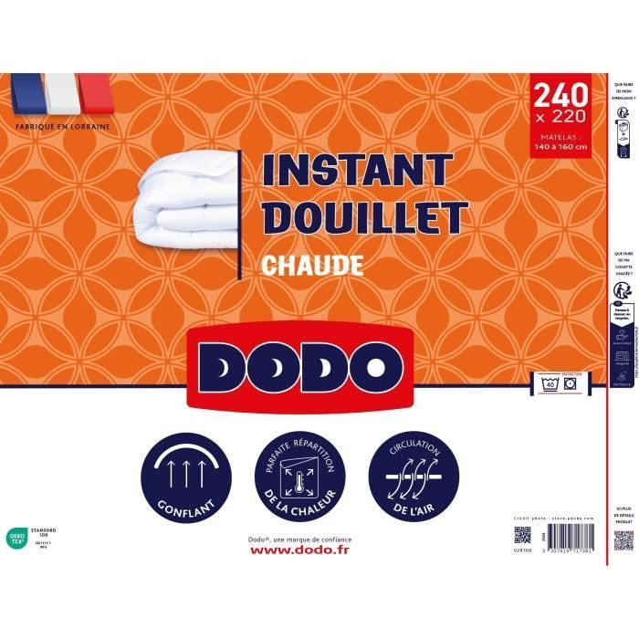 DODO - Edredón cálido - Momento acogedor - 220 x 240 cm - 2 personas