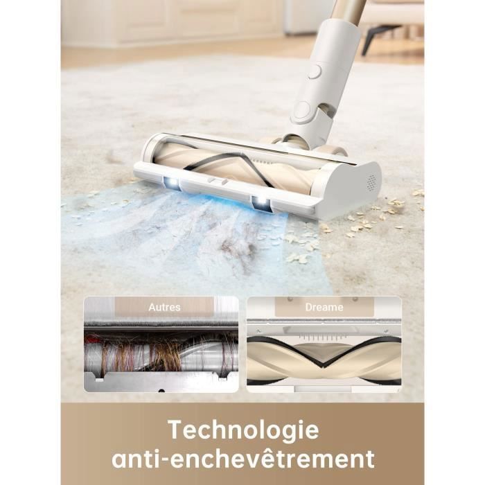 Dreame R10 Cordless Stick Vacuum Cleaner, 120AW Power, 60 Min Runtime, Advanced Filtration, Multi-Surface Brush