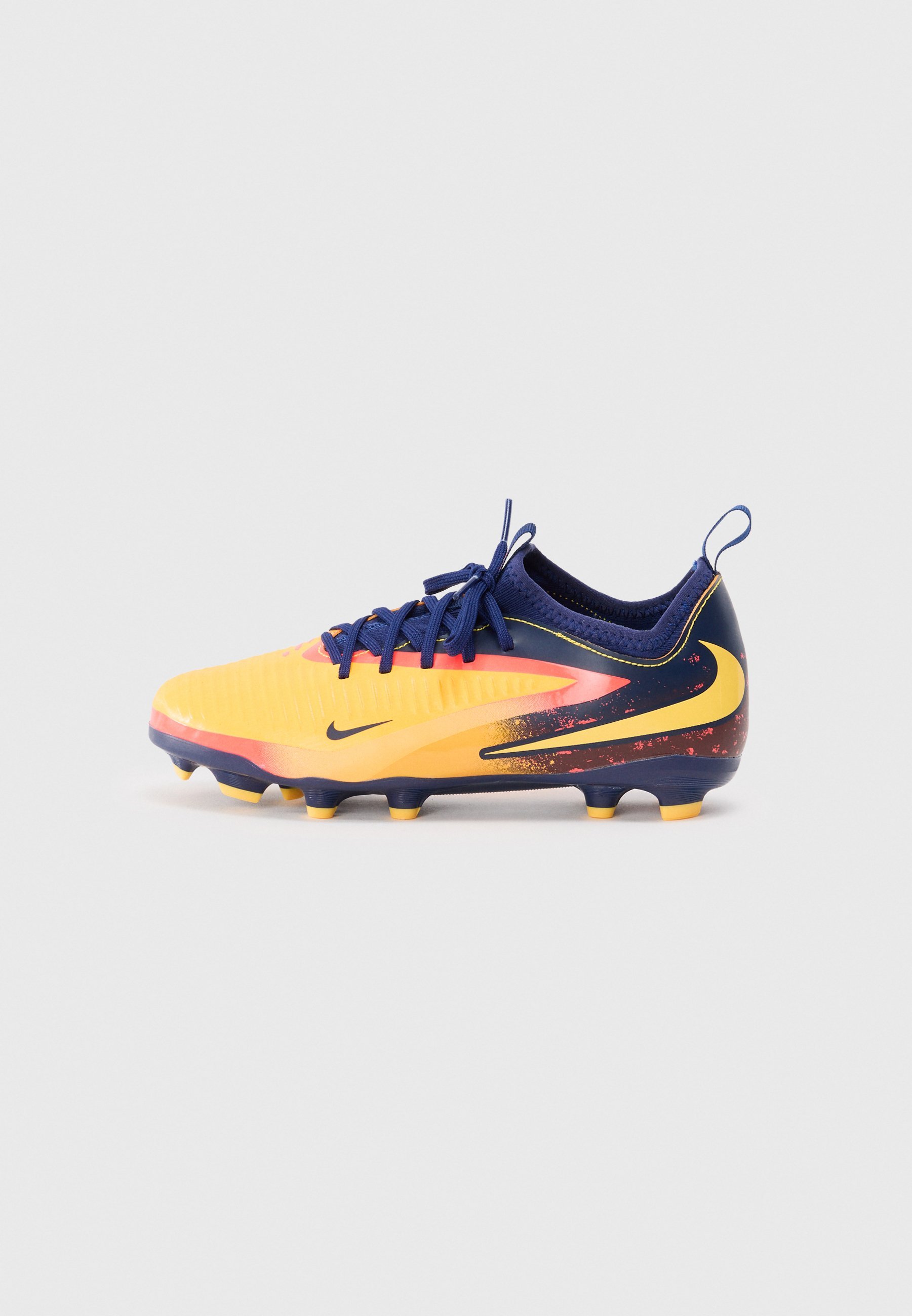 Nike Performance PHANTOM 6 UNISEX - Kopačky na pevný povrch - laserová oranžová/citrónová venom/modrá void