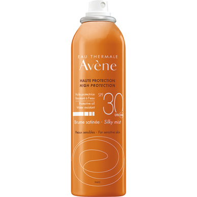 Avène Sun Care Silky Mist Sensitive Skin SPF30 Satin Mist Zonnebrandcrème voor gezicht en lichaam 150 ml