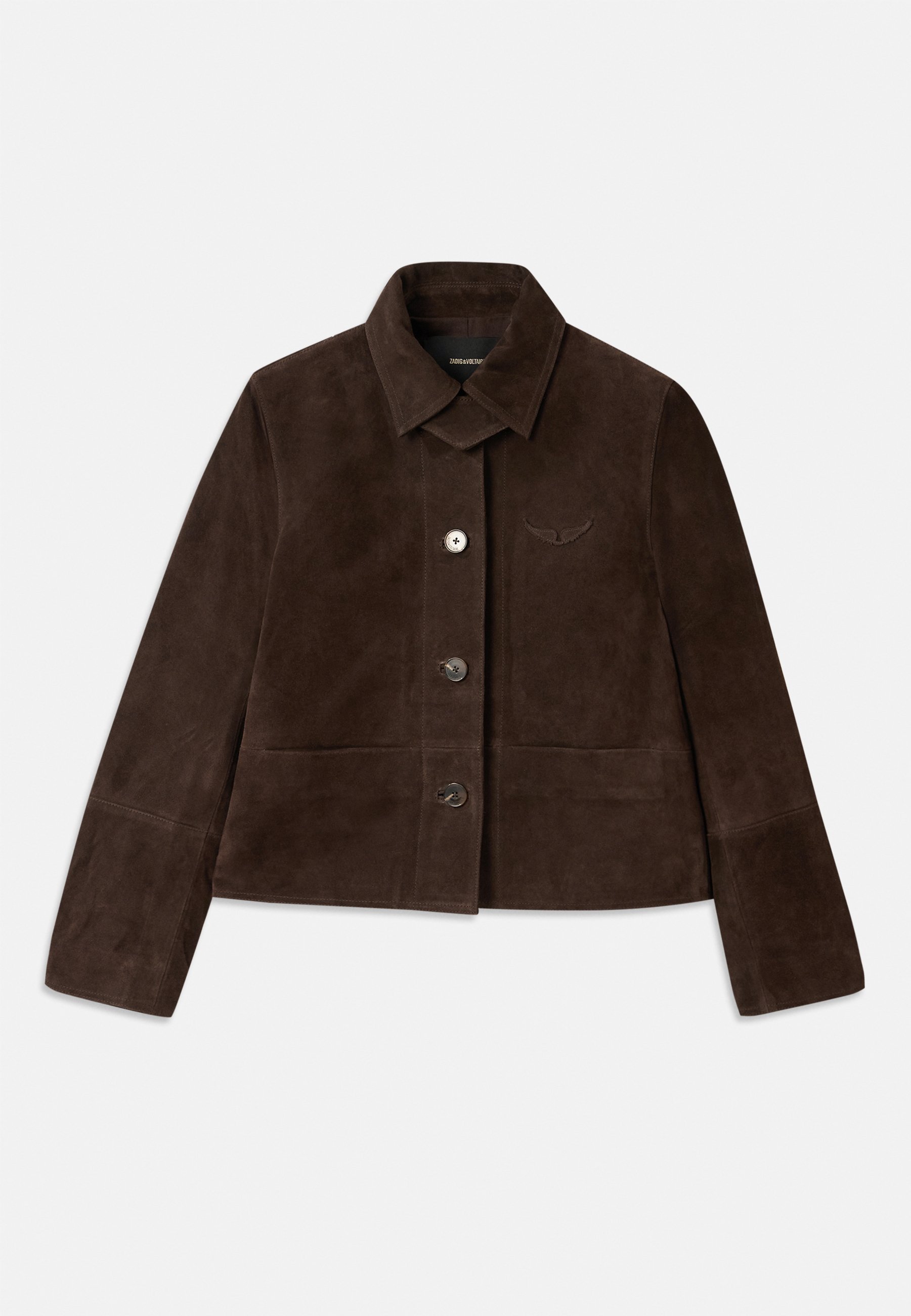 Zadig & Voltaire LESSA - Skinnjakke - mørk sjokolade