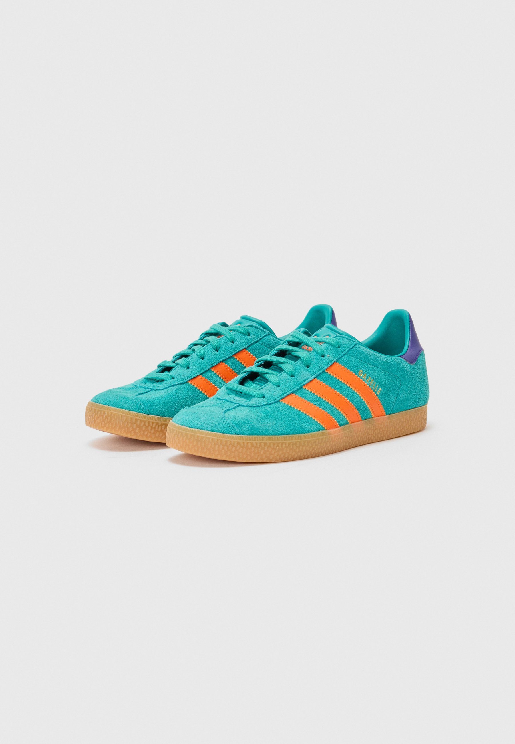 adidas Originals GAZELLE UNISEX - Sneakers - puur teal/impact orange/collegiate purple