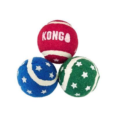 KONG Weihnachtstennisbälle mit Glöckchen