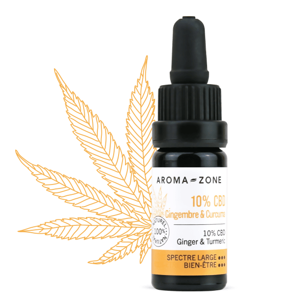 Huile CBD 10% Gingembre & Curcuma - 10 ML