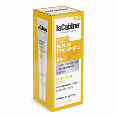 laCabine 5x Pure Hyaluronic Eye Gel Cream voor een vollere oogcontour, tegen wallen en donkere kringen 15 ml 15 ml