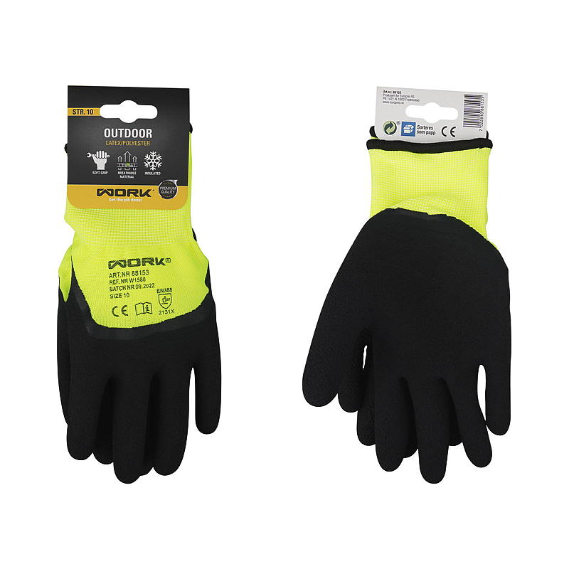 Guantes de trabajo talla 10 para exteriores