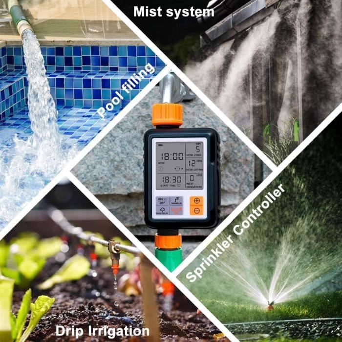 DASINKO Automatic Irrigation Timer - Connected/Child Lock Mode