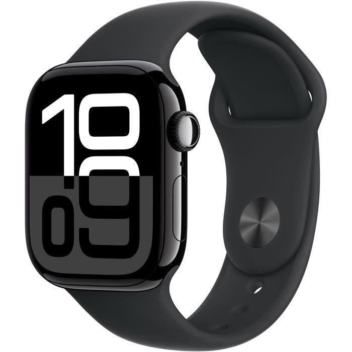 Apple Watch Series 10 GPS - 42 mm - Aluminio negro azabache - Correa negra S/M (2024) - Reacondicionado - Excelente estado