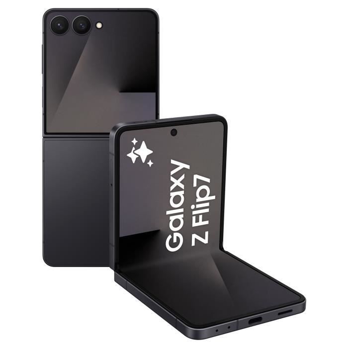 SAMSUNG Galaxy Z Flip7 5G Smartphone 256 Go Noir - Version Française