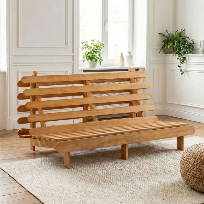 Struttura futon 140x200 in legno massello naturale Terre de Nuit