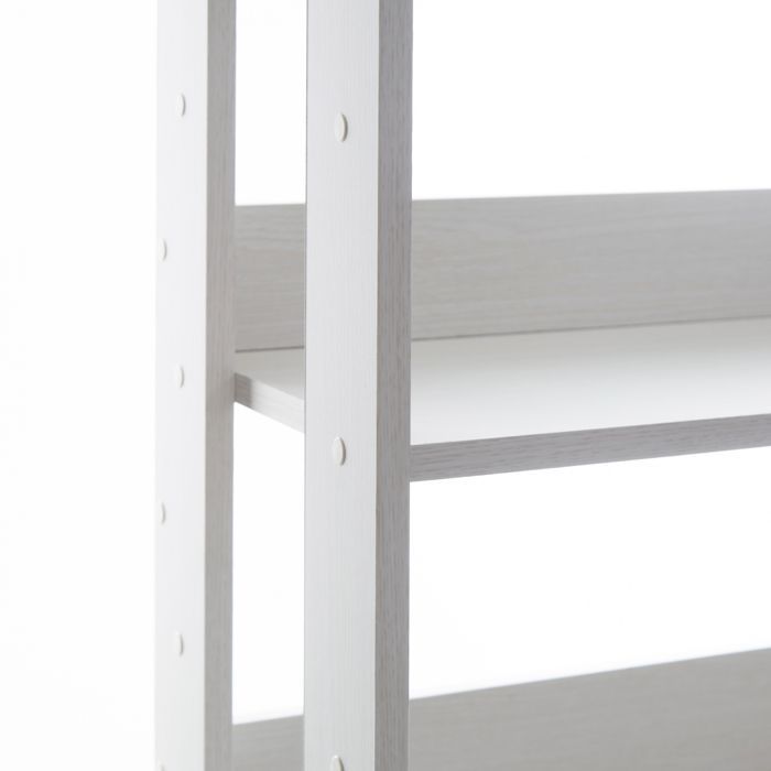 Iris Ohyama, Bücherregal, 3-stufige Aufbewahrungseinheit/Verstellbare Regalböden, OWR-600-Weißeiche, B 29,3 x T 60 x H 87,9...