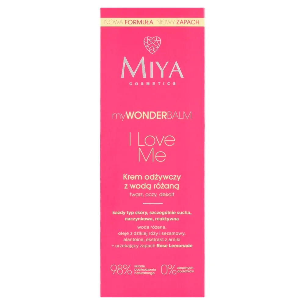 Miya myWONDERBALM I Love Me - Krem odżywczy z wodą różaną 75ml