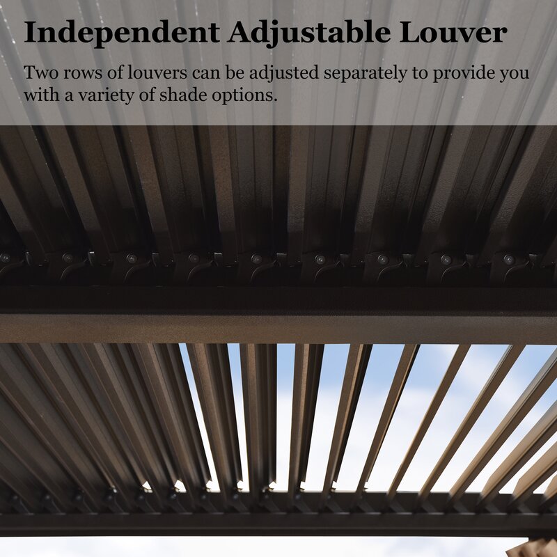 4,7 m B x 3,2 m D Aluminiumpergola