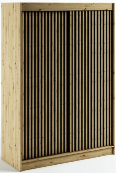Szafa przesuwna Garderoba Lamelo 1 150 artisan   czarny