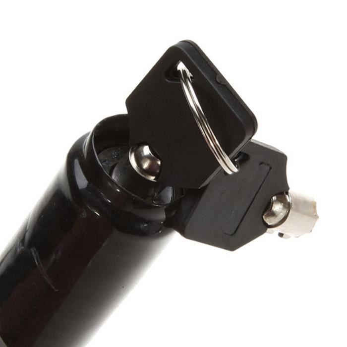 Candado de seguridad antirrobo tipo U para bicicleta y motocicleta con soporte de acero y candado negro para scooter.
