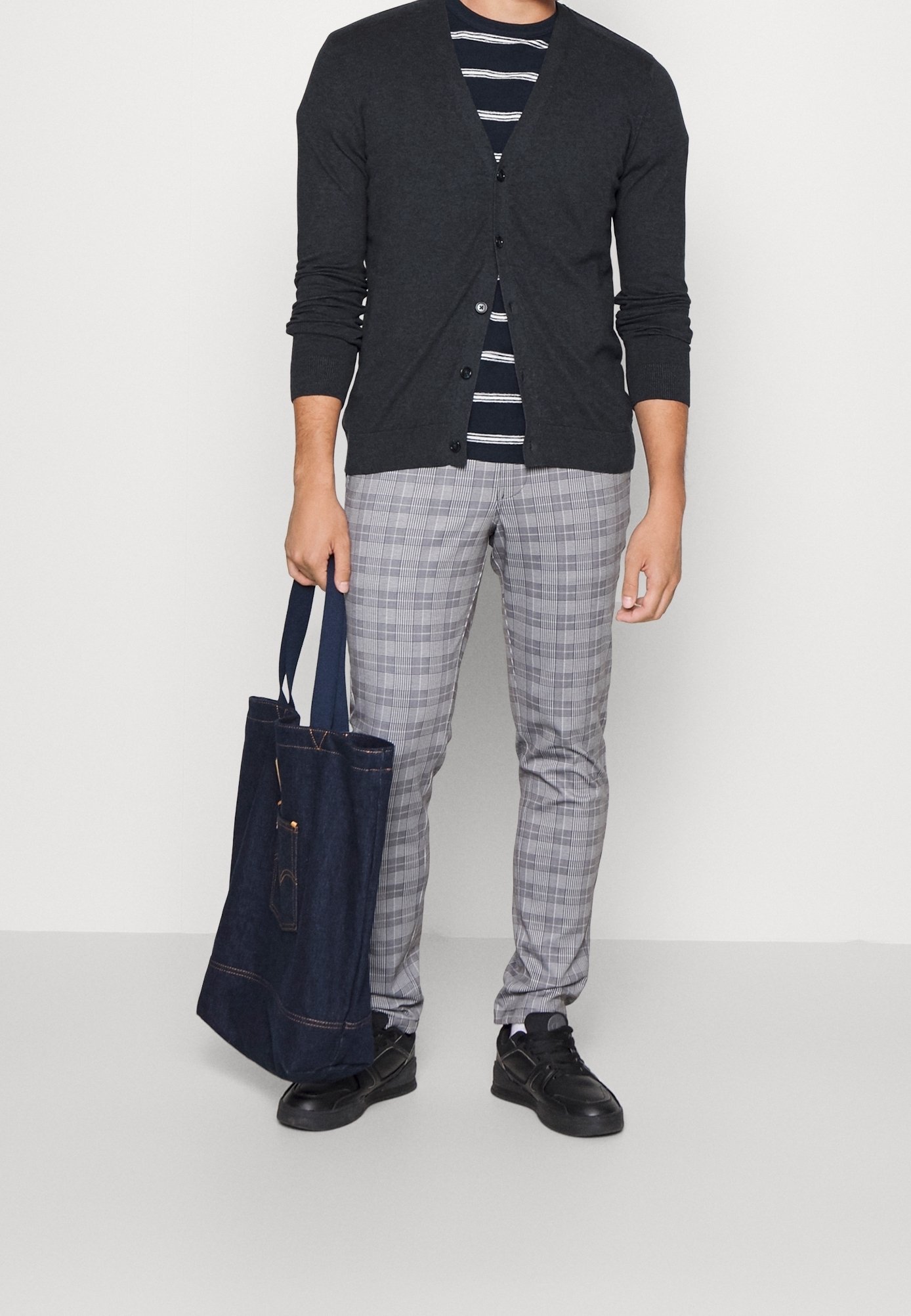 Geselecteerd herenvest - donkerblauw