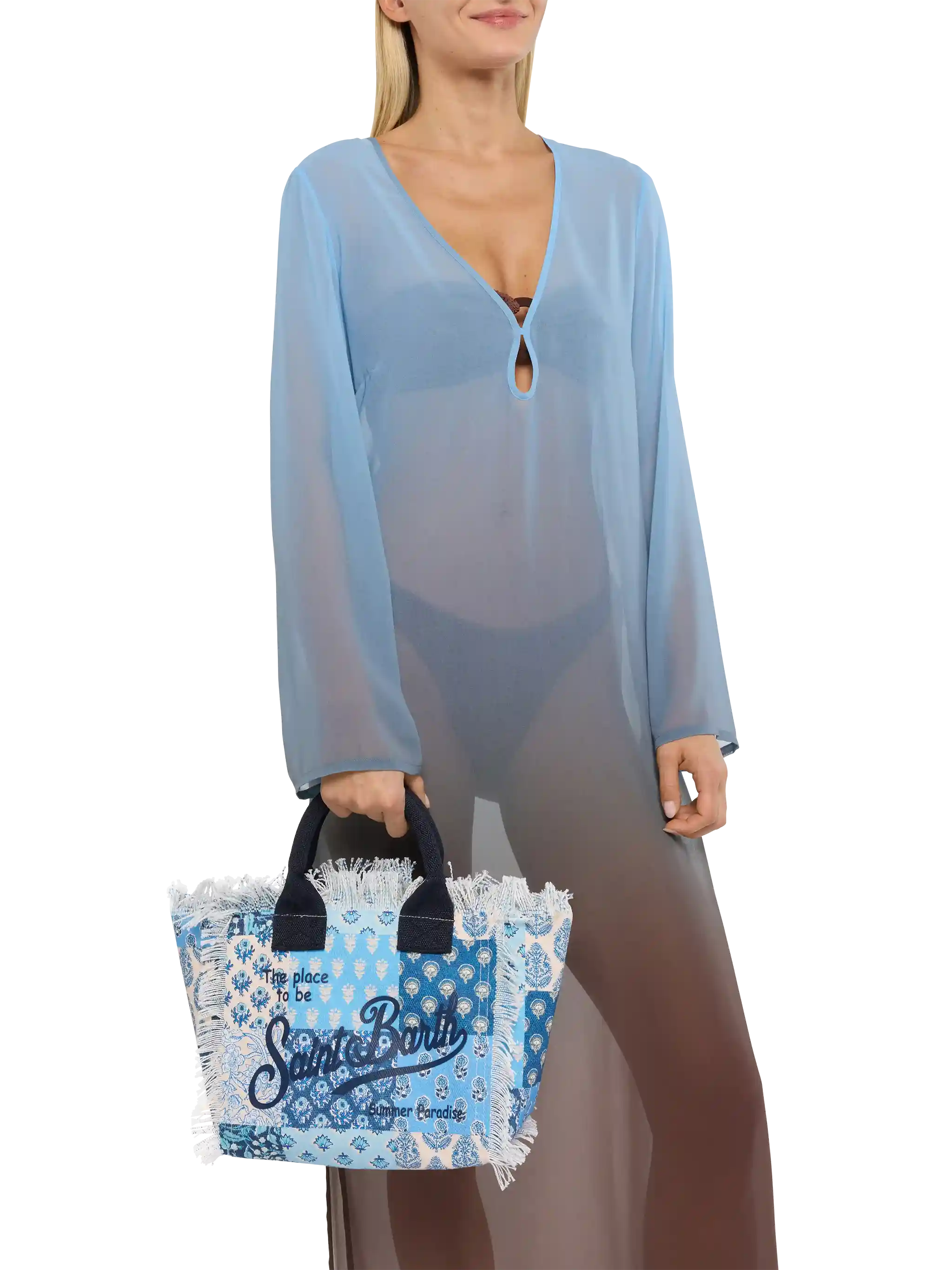 Colette Baumwolltasche mit floralem Aufnäher