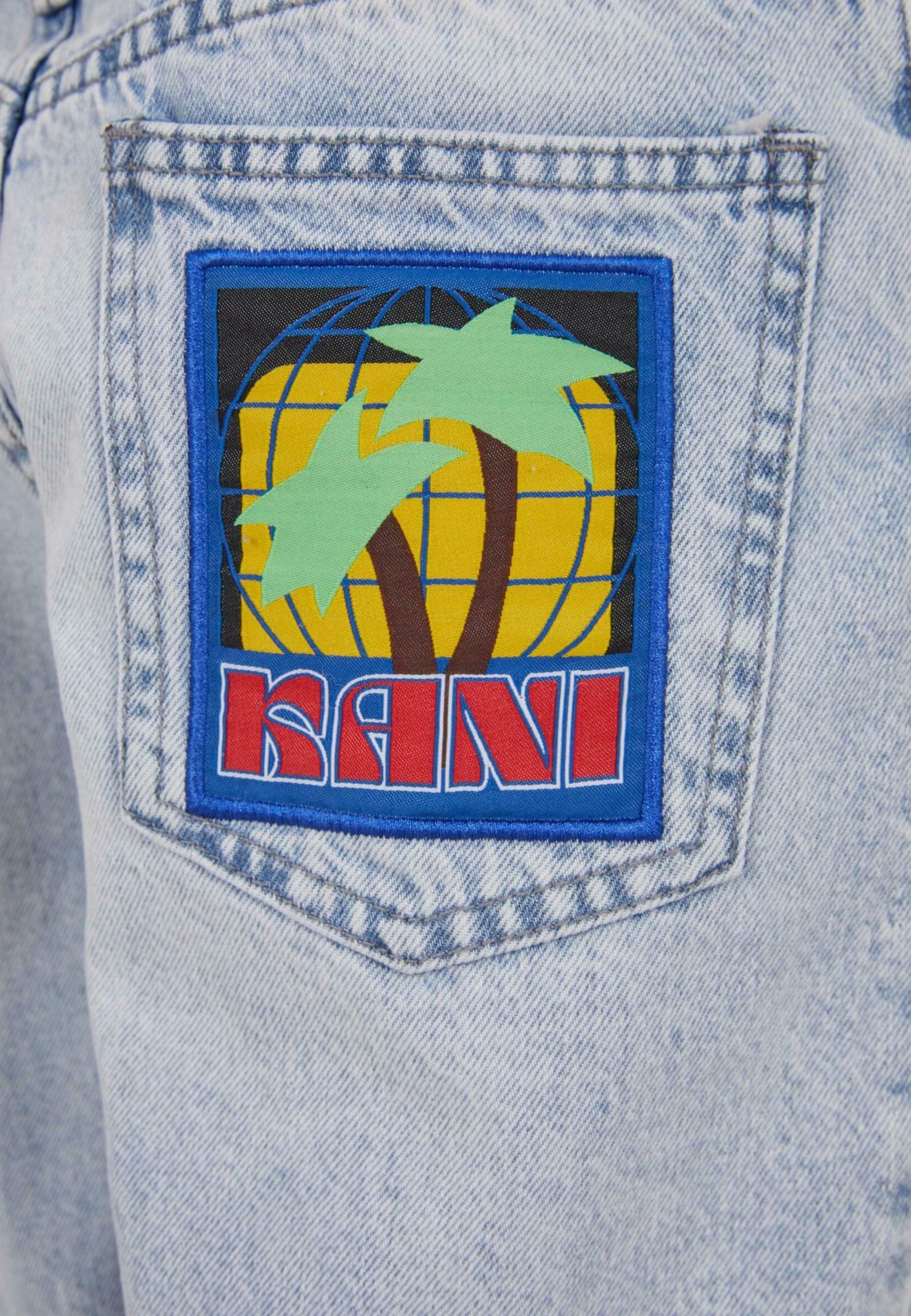 Karl Kani KANI PATCHES - Pantaloncini in denim - blu
