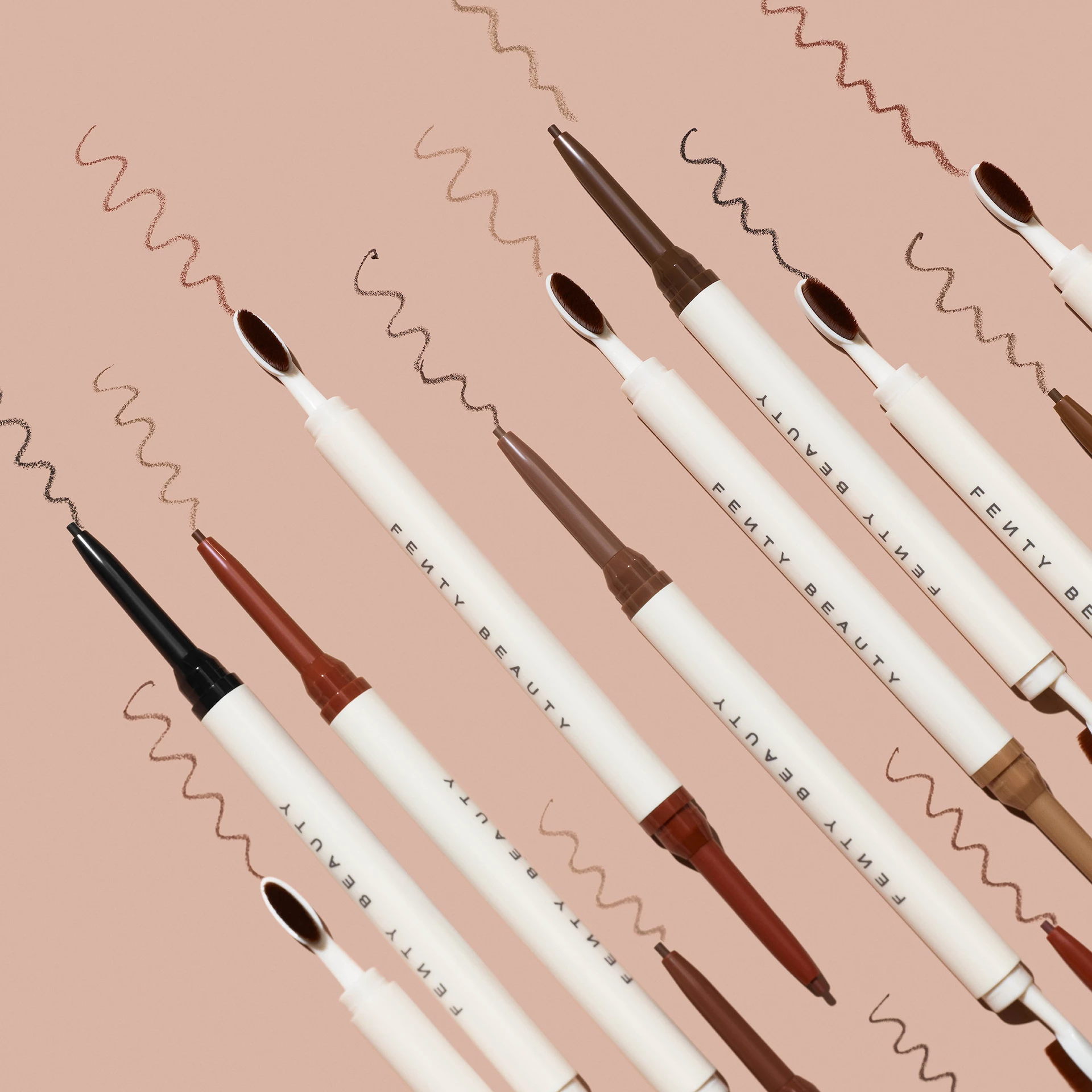 Creion și styling pentru sprâncene Brow MVP Ultra Fine, negru și maro - Fenty Beauty