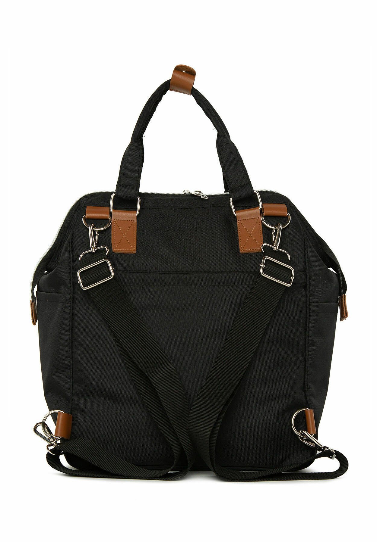 Bagmori BABY BAG BORSA PER PANNOLINI STAMPATA - ZAINO - Borsa fasciatoio - nero