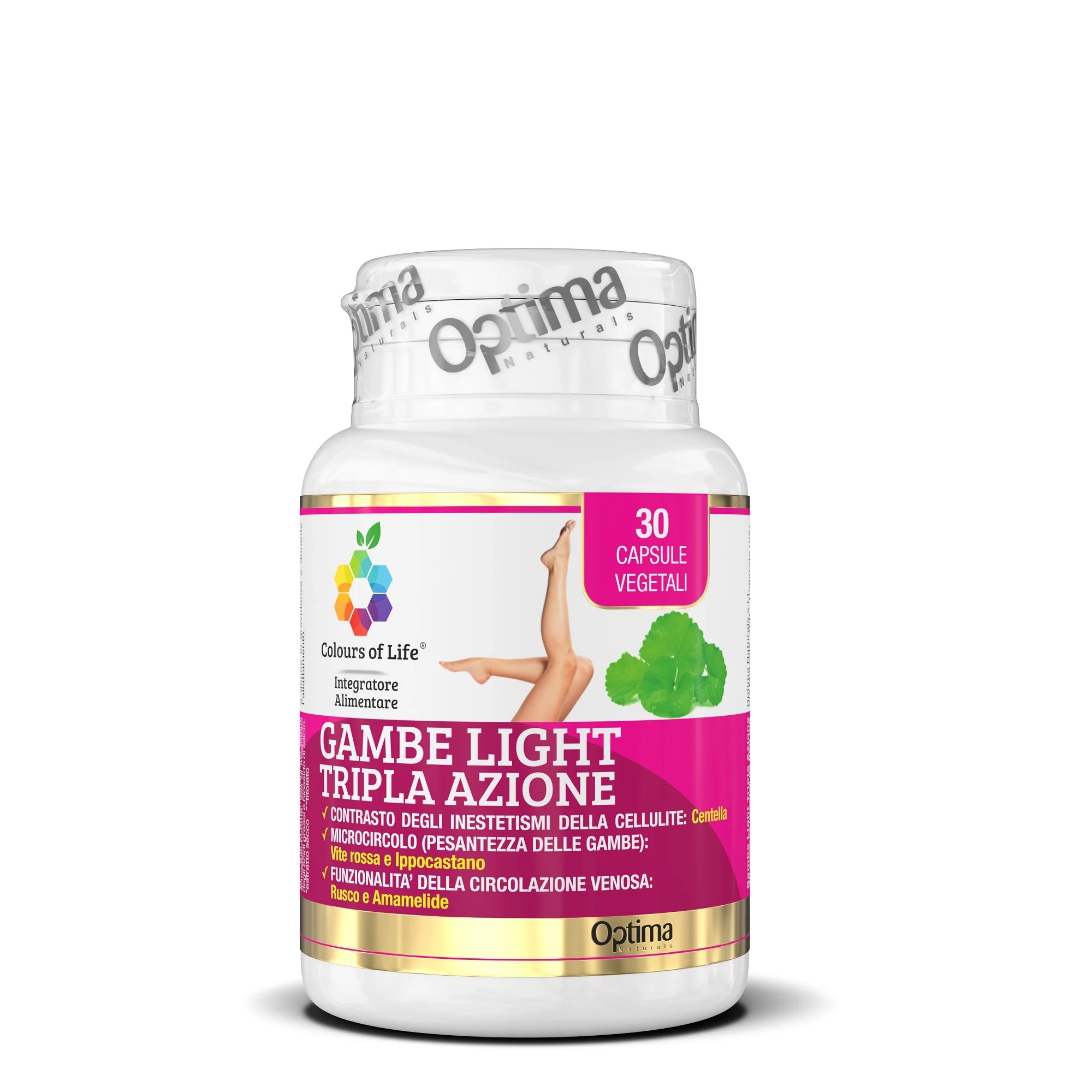 OPTIMA Optima Colours of Life Legs Light Supplement 30 capsules Ter ondersteuning van de bloedsomloop