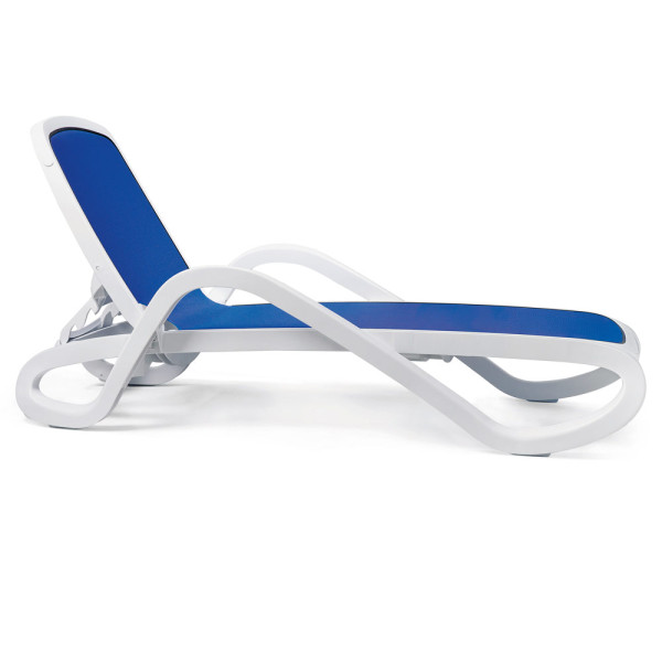Leżak basenowy Alfa Bianco / Blu NARDI