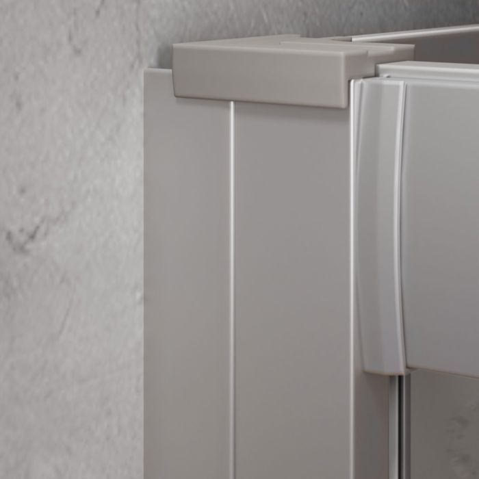 Cabina de ducha completa de 140x90 cm, rectangular, con puerta corredera y apertura a la derecha, marca Schulte.