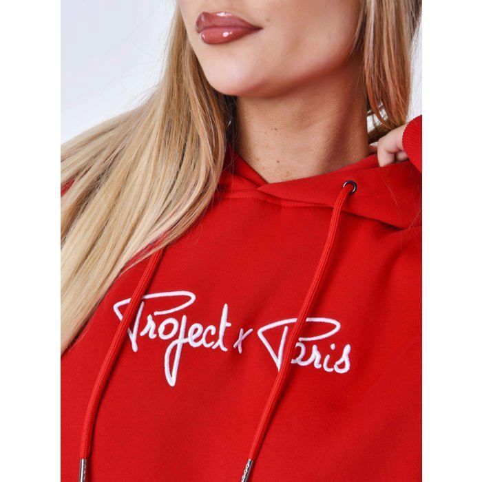 Dames rode sweater - PROJECTX - Lange mouwen - Ronde hals