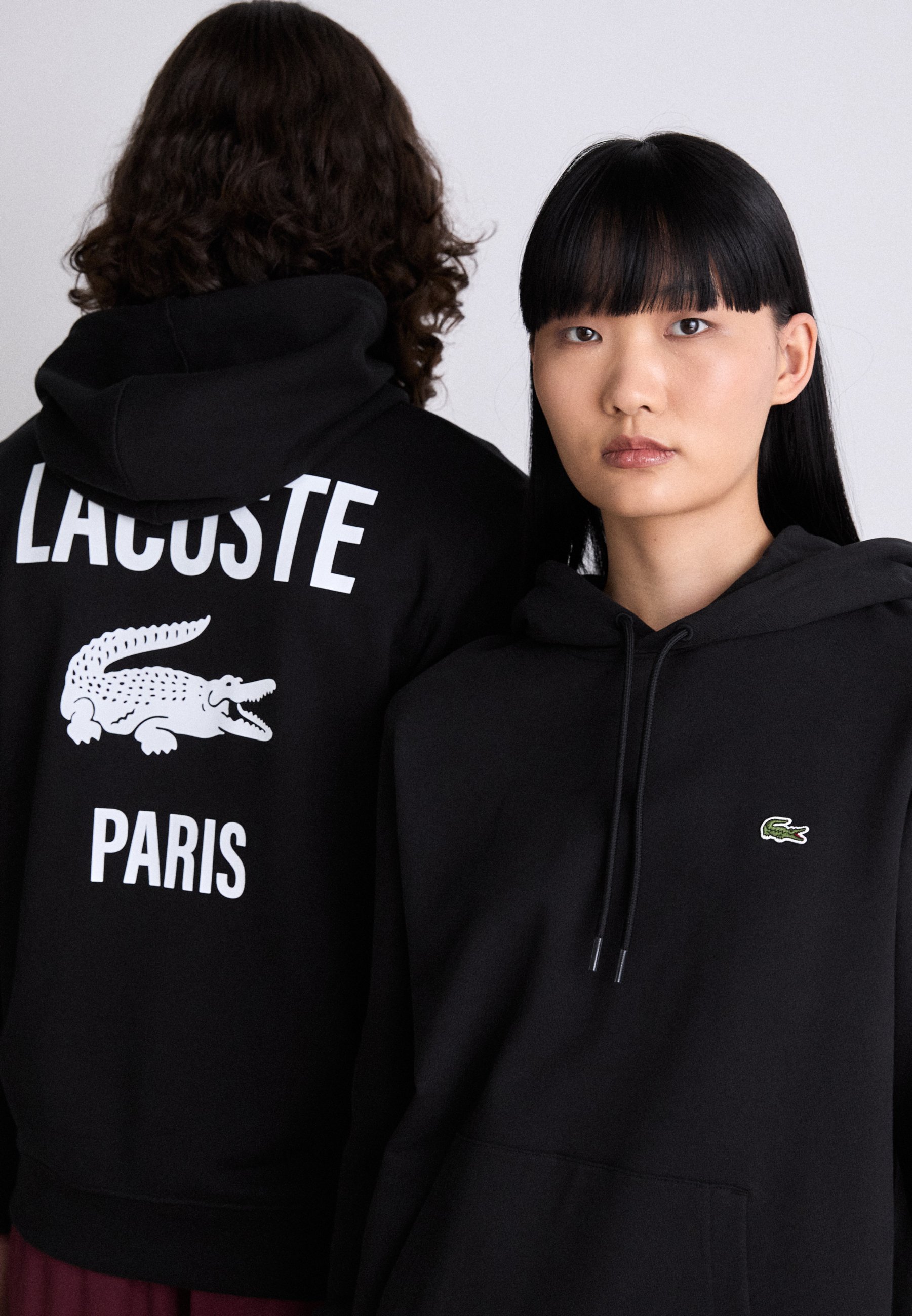 Sweat-shirt Lacoste unisexe noir