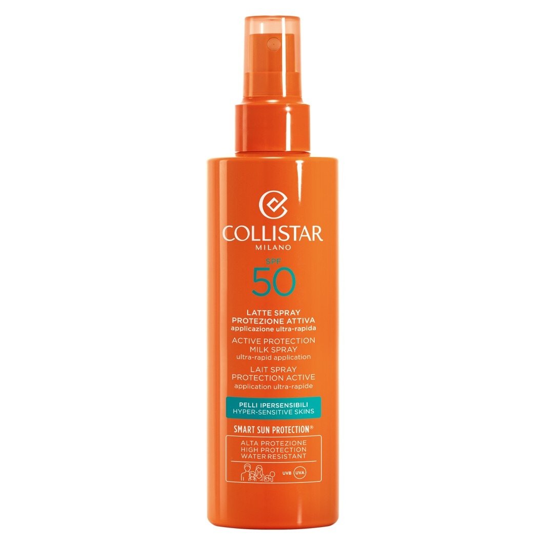 „Collistar“ apsauginis pienelis nuo saulės, „Super Tan Active Protection Milk Spray“ SPF 50, 200 ml