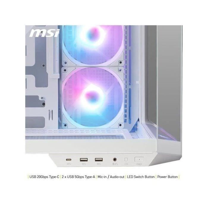 Case per PC - MSI - 306-7G26W22-HH9 - MAG PANO 100R PZ - Bianco