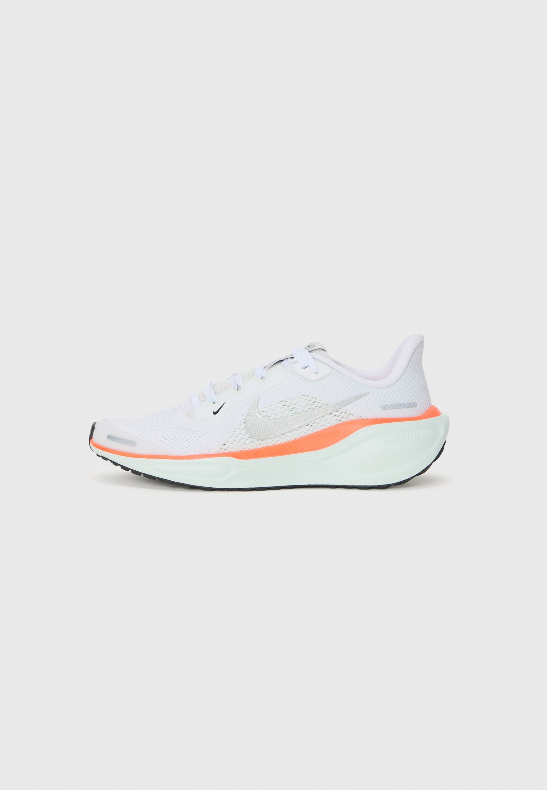 Nike Performance AIR ZOOM PEGASUS 41 UNISEX - Scarpe da corsa su strada - bianco/color metallo/color argento/verde tenue/rosso cremisi acceso