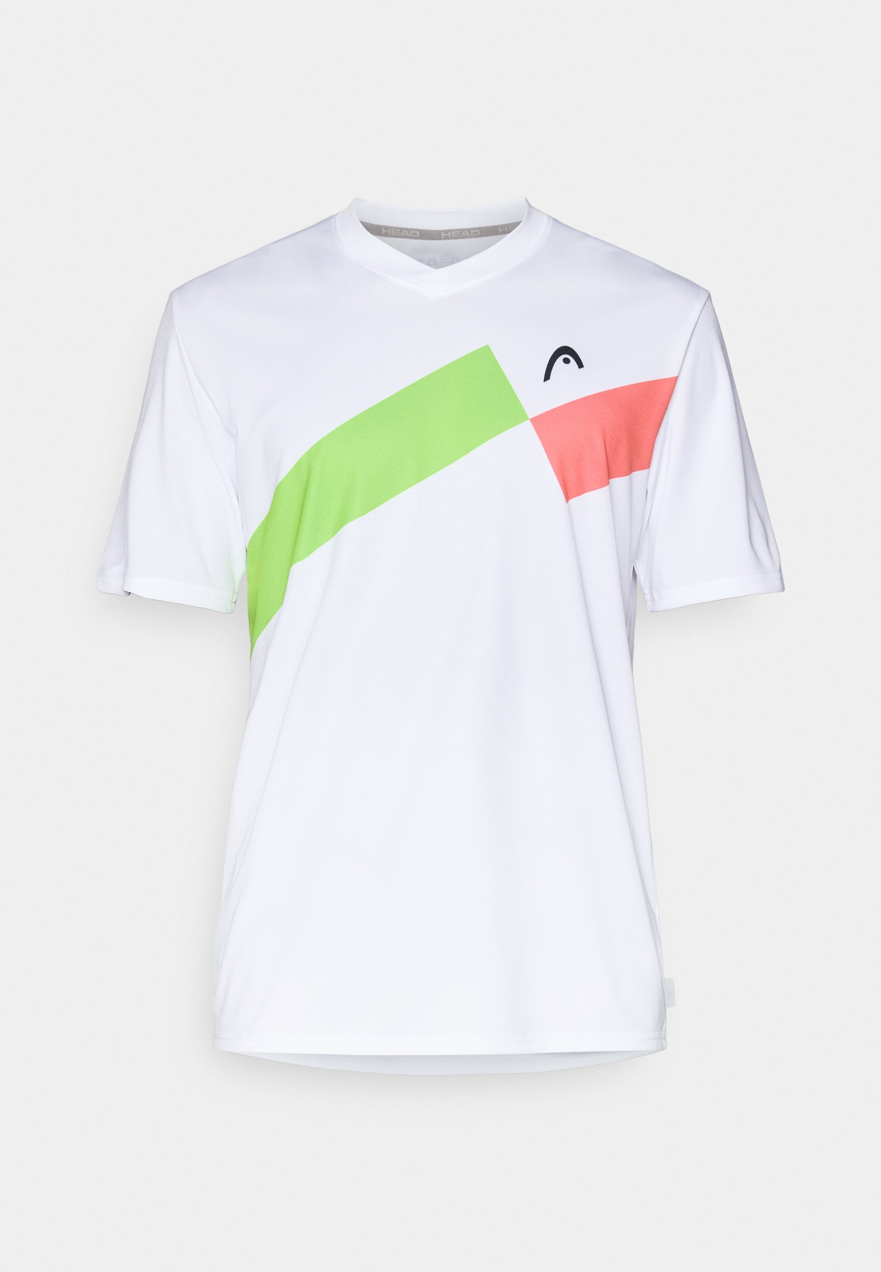 T-shirt imprimé Head TOPSPIN MEN - blanc/rose/vert