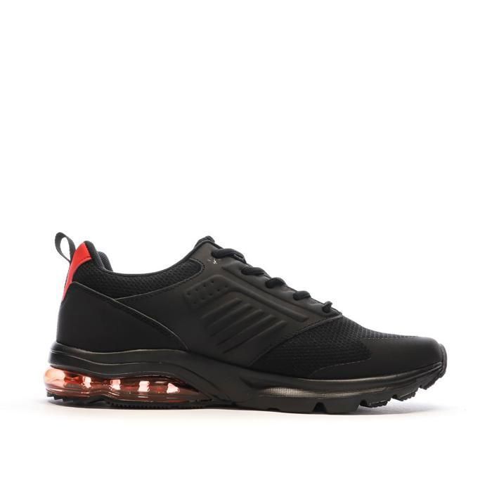 Zapatillas deportivas Kappa Myagi para hombre, color negro/rojo.