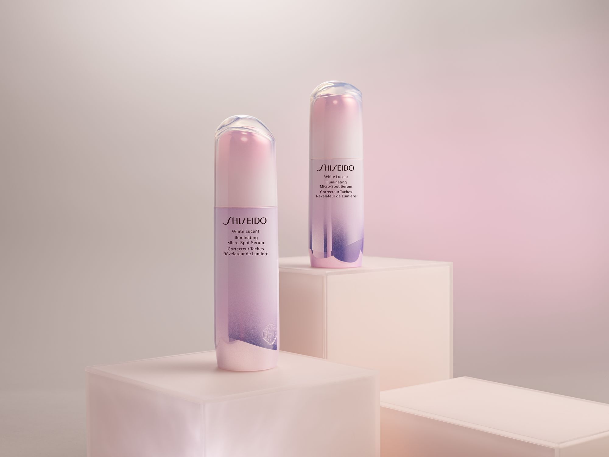 White Lucent izgaismojošais mikroplankumu serums Grezna mitrināšana un barošana