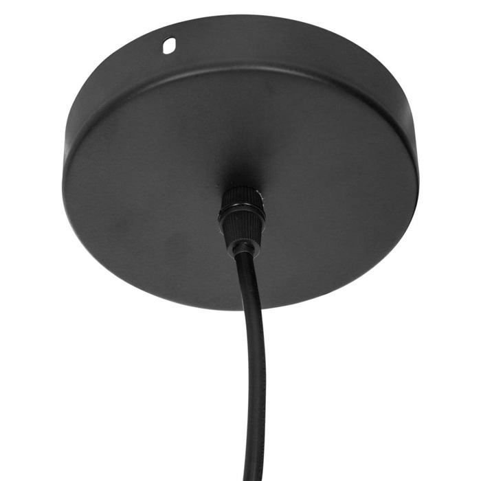 Abat-jour tressé en papier, suspension L45×P40×H17 cm — douille E27, câble 90 cm
