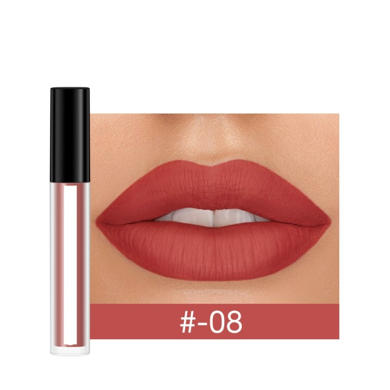 Gloss à lèvres mat, rouge à lèvres liquide, maquillage des lèvres, cosmétiques, couleurs nude, rouge sexy, gloss waterproof, teinte à lèvres pour femmes
