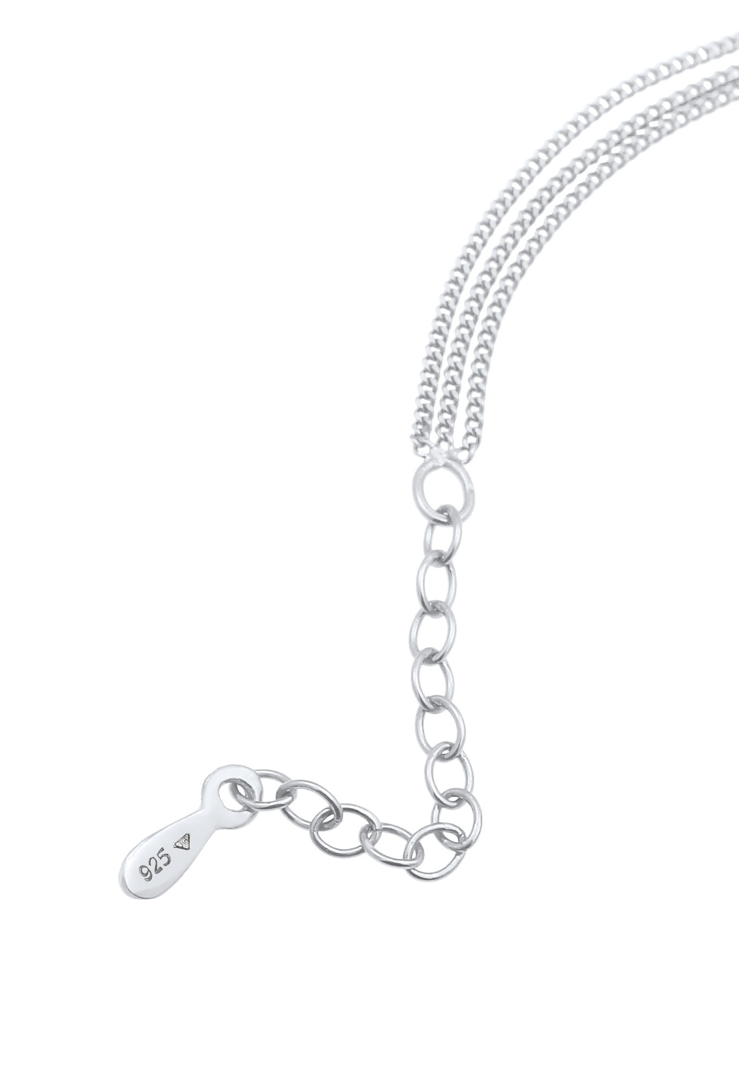 Elli Femmes Choker Couches avec Cristaux en Argent Sterling 925
