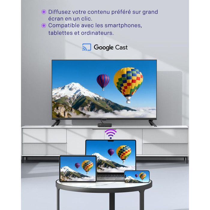 STRONG - SRT420 - Streaming Box Android TV + TNT 4K UHD - Wi-Fi 5 - Bluetooth - Chromecast - Google Assistant - Dolby Audio/Vision