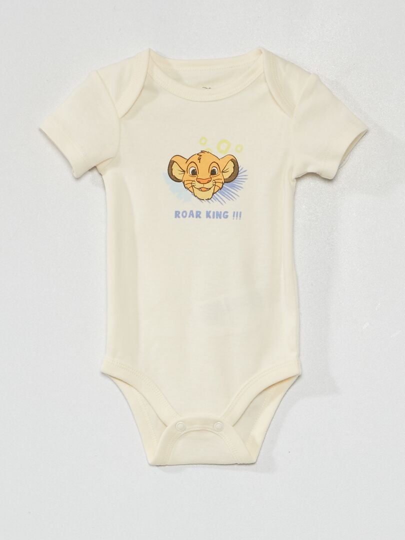 Body + calça legging sem pés + babador - Simba