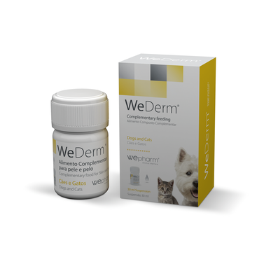 Wepharm hunde- og kattefôr for støtte av hudfunksjon 30 ml