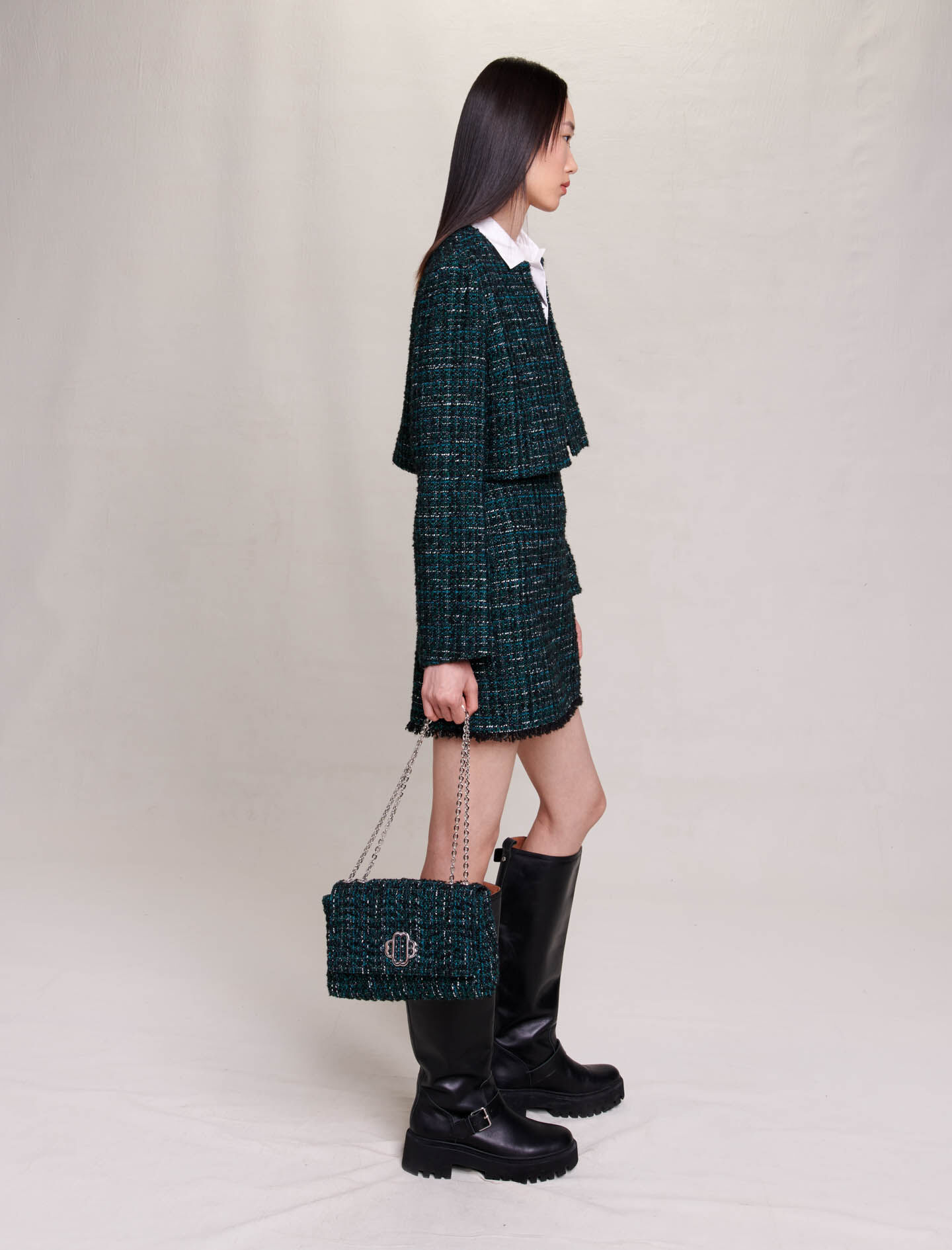 Rochie scurtă 2 în 1 - Verde sticlă