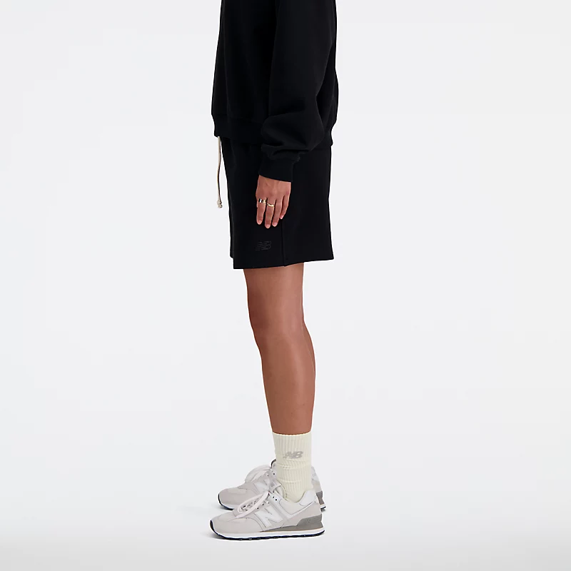 Dames Athletics Shorts van French Terry - Zwart