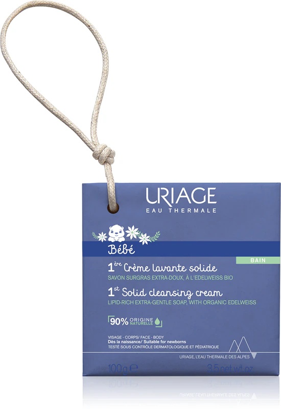 Uriage Bébé 1st Solid Cleansing Cream кремасти сапун за нежну и глатку кожу