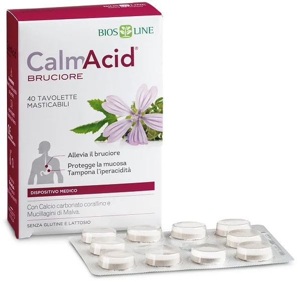 BIOS LINE Calmacid Brûlures Pour le bien-être intestinal 40 comprimés